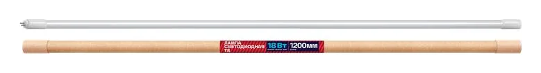 Лампа светодиодная T8 18Вт линейная 6500К холод. бел. G13 1600лм 180-240В 1200мм REV 32393 8