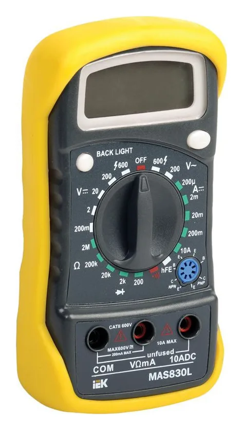Мультиметр цифровой Master MAS830L IEK TMD-3L-830