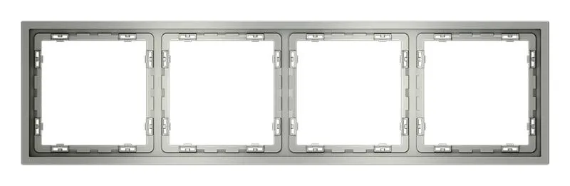 Рамка 4-м S70 пластик. сталь Voltum VLS100405
