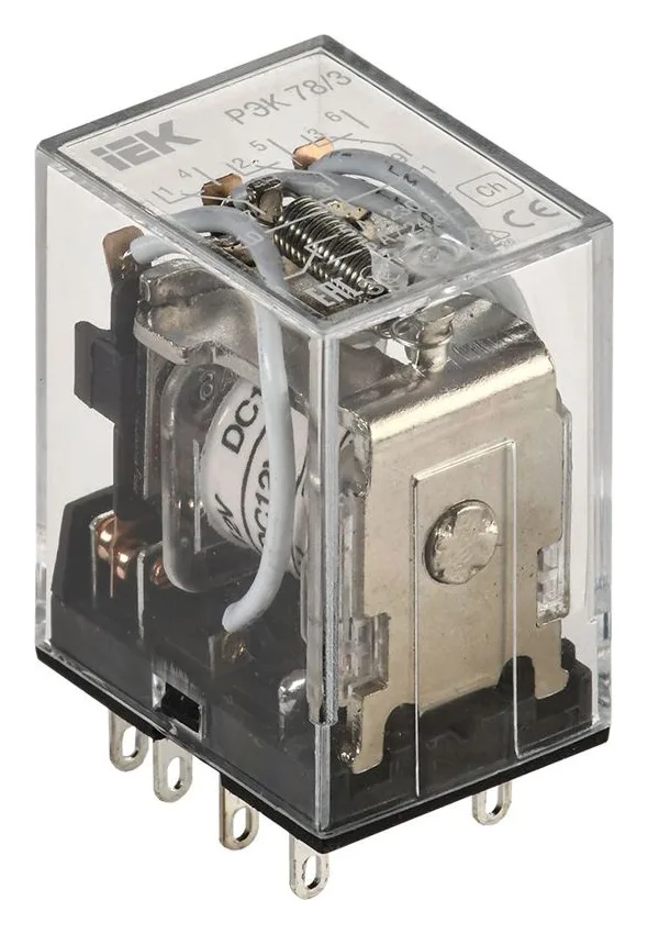 Реле РЭК 78-3 5А 12В DC IEK RRP20-3-05-012D