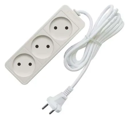 Удлинитель 3х3м без заземл. 10А IP20 2.2кВт ПВС Союз 481S-1303