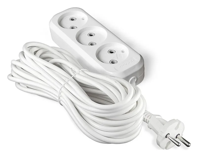 Удлинитель 3х10м без заземл. 10А IP20 У6-639М ПВС 2х1 UNIVersal 639М-10