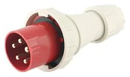 Вилка переносная PPC 035 3PPEN 63А 380В IP67 JazzWay 5072435