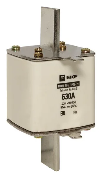 Вставка плавкая ППН-39 630/630А габарит 3 PROxima EKF fus-39/630
