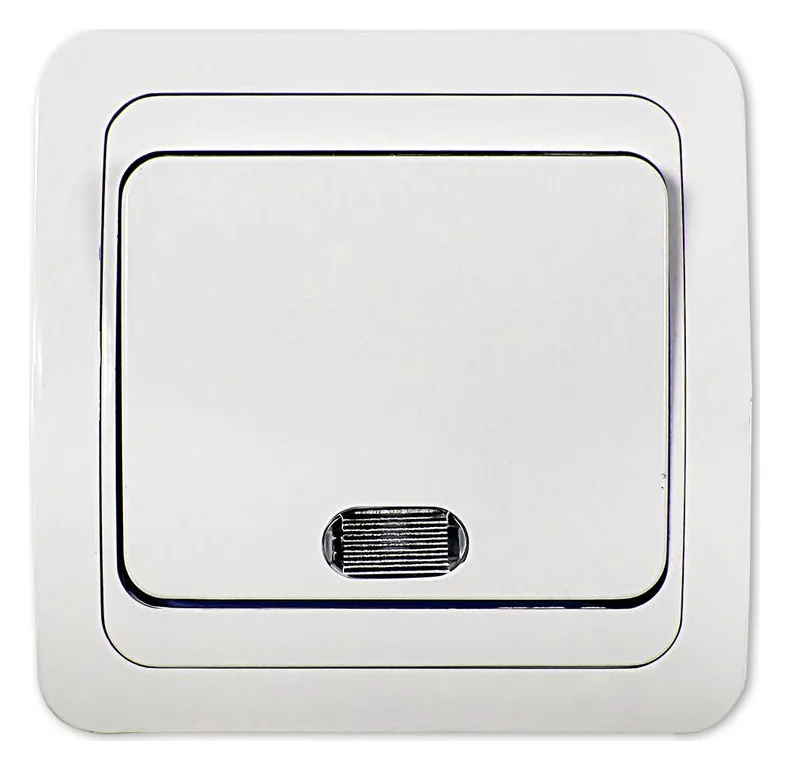 Выключатель 1-кл. СП Classico 2121 10А IP20 с подсветкой бел. ASD / IN HOME 4680005959853