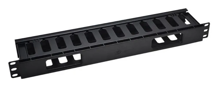 Органайзер кабельный 19дюйм 1U с крышкой TOKOV ELECTRIC TKE-CM-1U-PC