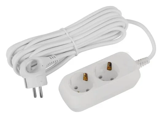 Удлинитель 2х5м с заземл. 16А IP20 GREEN LINE UDL-16-250-E ПВС 3х1 Эра Б0065014