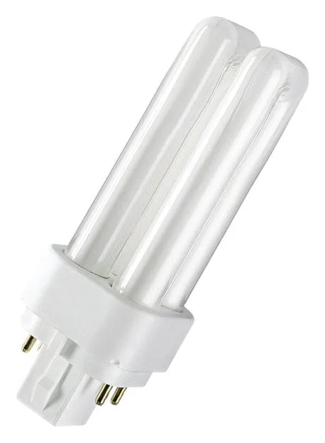 Лампа люминесцентная компактная DULUX D/E 18Вт/830 G24q-2 OSRAM 4099854122354