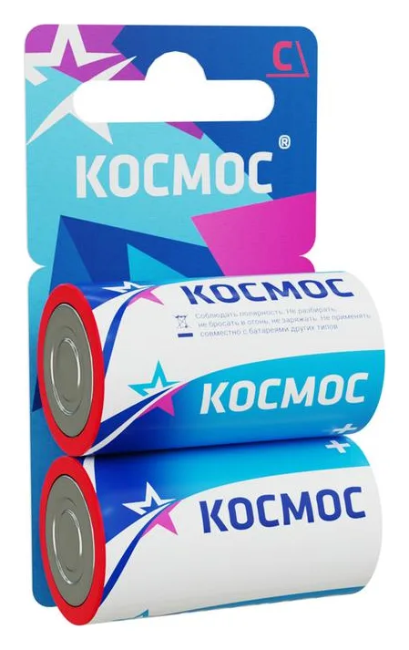 Элемент питания солевой C/R14 (блист.2шт) КОСМОС KOCR142BL