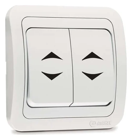 Переключатель проходной 2-кл. СП Mimoza 10А IP20 бел./бел. Makel 12026