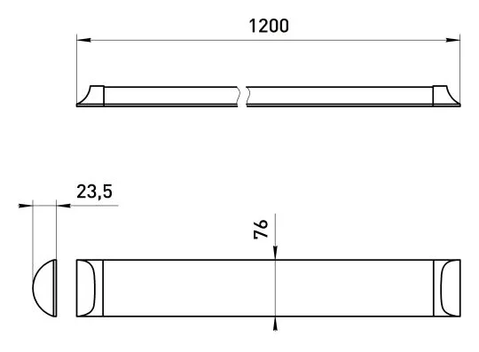 Светильник светодиодный SPO-5-40-4K-M (F) 36Вт 4000К IP40 3600лм 1200х75х25 матов. сталь/бел. Эра Б0032478