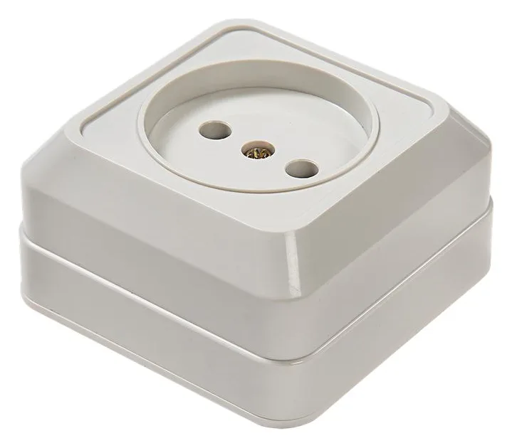 Розетка 1-м ОП Bolleto 7022 16А IP20 бел. ASD / IN HOME 4680005959785