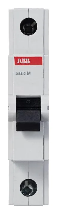 Выключатель автоматический модульный 1п C 63А 4.5кА Basic M BMS411C63 ABB 2CDS641041R0634