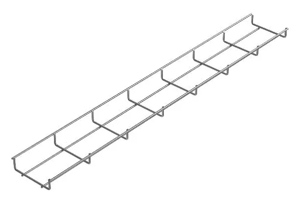 Лоток проволочный 100х35 L3000 сталь 4мм PL35-100-3000 оцинк. КМ LO0650