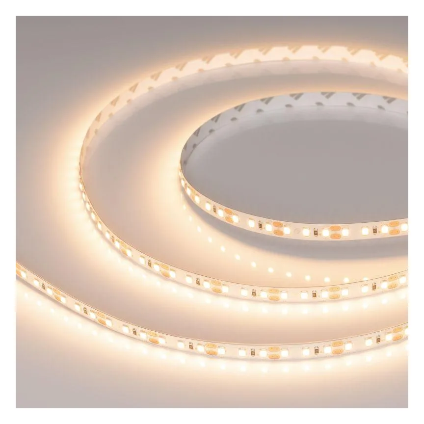 Лента светодиодная RT-A120-8mm 12V Warm 3000К 9.6Вт/м IP20 2835 открыт. (уп.5м) Arlight 024116(2)
