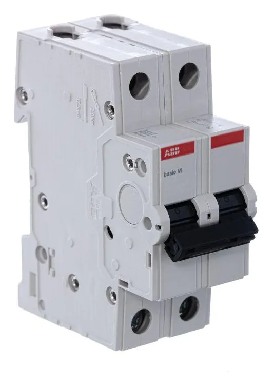 Выключатель автоматический модульный 2п C 25А 4.5кА Basic M BMS412C25 ABB 2CDS642041R0254
