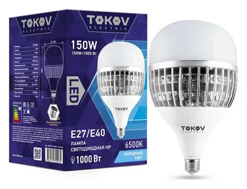Лампа светодиодная 150Вт HP 6500К E40/E27 176-264В TOKOV ELECTRIC TKE-HP-E40/E27-150-6.5K