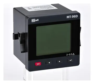 Мультиметр цифровой МТ-72D 3ф вх. 600В 5А RS-485 72х72мм LCD-дисплей DEKraft 51412DEK