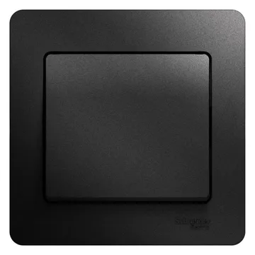 Выключатель 1-кл. СП Glossa 10А IP20 (сх. 1) 10AX в сборе антрацит SE GSL000712
