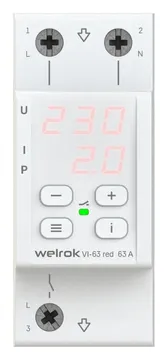 Реле напряжения с контролем тока VI-63 red Welrok 4660251140281