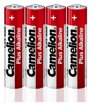 Элемент питания алкалиновый AAA/LR03 1.5В Plus Alkaline LR03-SP4 (уп.4шт) Camelion 12553