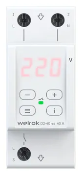 Реле напряжения D2-40 red Welrok 4660251140083
