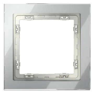 Рамка 1-м S70 стеклян. сталь Voltum VLS110105