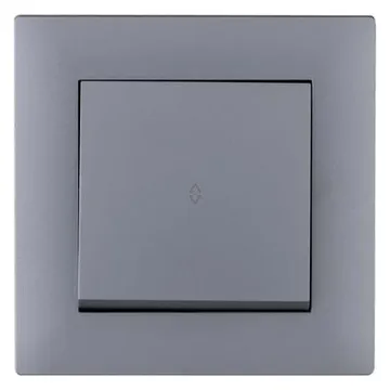 Выключатель проходной 1-клав. Karea RIZZ STAR сер. Makel 88065005