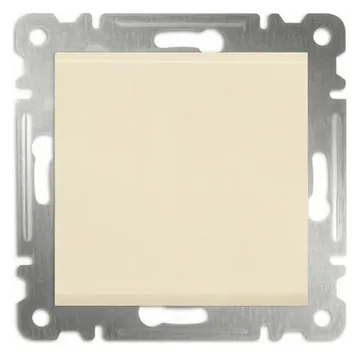 Переключатель проходной 1-кл. СП Karea 10А IP20 механизм крем. Makel 57010005