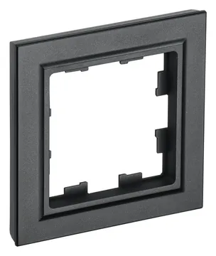 Рамка 1-м BRITE РУ-1-БрЧ черн. IEK BR-M12-K02