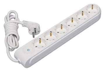 Удлинитель 6х5м с заземл. 16А IP20 с выкл. защ. шторки Makel N6310063
