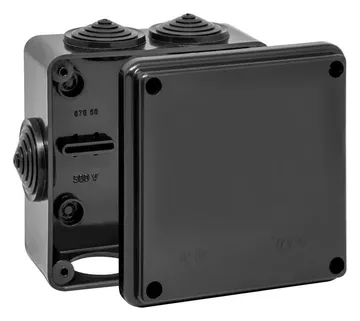 Коробка распределительная ОП 100х100х50мм УХЛ1 IP54 черн. Ruvinil 67050Ч