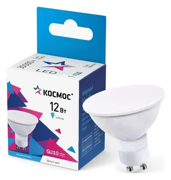 Лампа светодиодная GU10 12Вт 174-265В 4500К КОСМОС LkecLED12wGU10C45