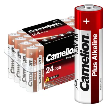 Элемент питания алкалиновый AA/LR6 1.5В Plus Alkaline LR6-PB24 (уп.24шт) Camelion 6752