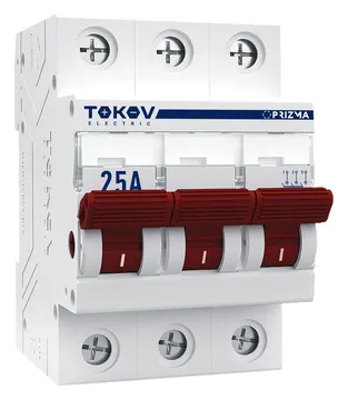 Выключатель нагрузки модульный 3п 25А PRIZMA TOKOV ELECTRIC TKE-PZ60-MDSI-3-25