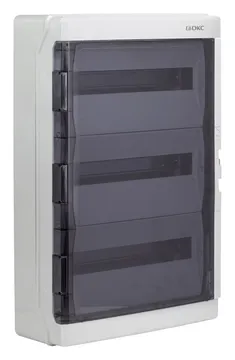 Щиток настенный ЩРн-п-54 54мод. IP65 с дверцей с клеммн. блоком 63А сер. DKC RB54W6TGD