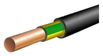 Кабель ВВГнг(А)-LS 1х2.5 ОК Ж/З 0.66кВ (бухта) (м) АЛЬФАКАБЕЛЬ 65942