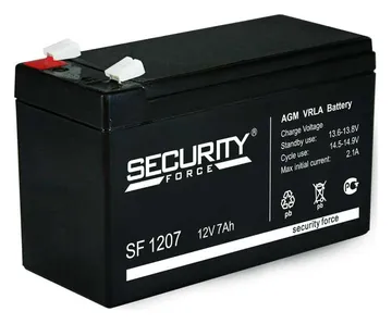 Аккумулятор ОПС 12В 7А.ч SF 1207 Security Force 4614030010005