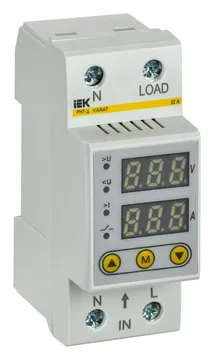 Реле напряжения и тока РНТ-д 1ф 36мм 32А KARAT IEK IVC21-1-32