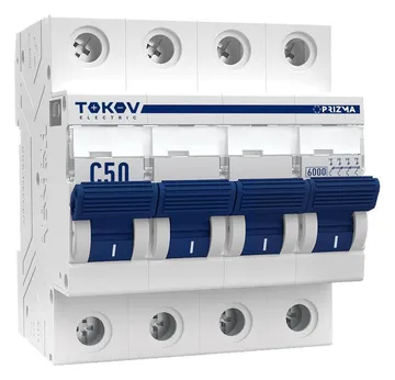 Выключатель автоматический модульный 4п C 50А 6кА PRIZMA TOKOV ELECTRIC TKE-PZ60-MCBI-4-50-C