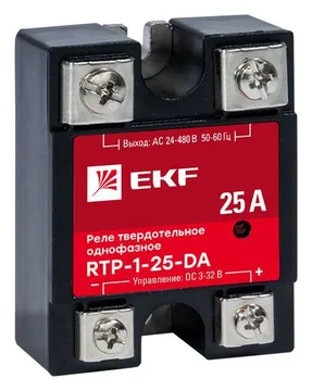 Реле твердотельное однофазное RTP-25-DA PROxima EKF rtp-1-25-da