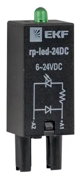 Модуль светодиодный 24 VDC для промежуточных реле RP AVERES EKF rp-led-24DC