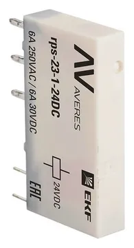 Реле промежуточное РП slim 23/1 6А 24В DC AVERES EKF rps-23-1-24DC