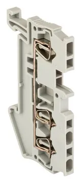 Колодка клеммная ST-1.5 17.5А 3 вывода пружинная сер. EKF plc-jxb-st-1.5-3