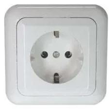 Розетка 1-м СП РС10-307 10А IP20 евро стандарт бел. БЕЛ. ЦЕРКОВЬ РС10-307