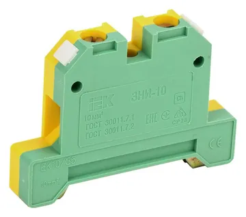 Зажим наборный ЗНИ-10PEN 10кв.мм (JXB-земля) IEK YZN20-010-K52