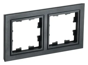 Рамка 2-м BRITE РУ-2-БрЧ черн. IEK BR-M22-K02