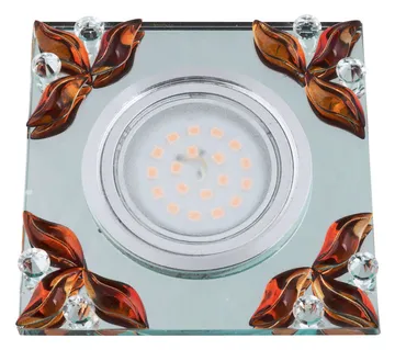 Светильник DLS-P109 "Peonia" GU5.3 CHROME/CLEAR+TEA Fametto 10637