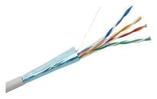 Кабель витая пара F/UTP кат.5E 4х2х24AWG solid CCA PVC сер. (м) Net.on 01-1001