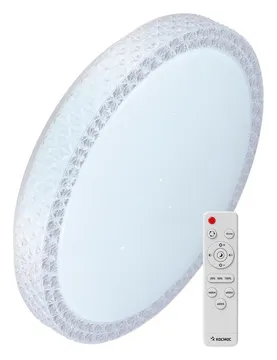 Светильник светодиодный PREMIUM SAPHIR 120Вт 230В 3000-6500К 9600лм IP40 495х115мм настенно-потолочный управляемый с пультом ДУ КОСМОС KSSaph120W